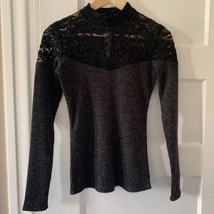 Abercrombie & Fitch black lace top